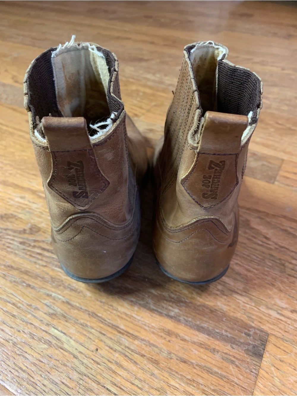 Joe Sanchez Vintage Western Boots Brown Leather Ankle Booties Size 36 US 5.5-6 - Picture 3 of 10